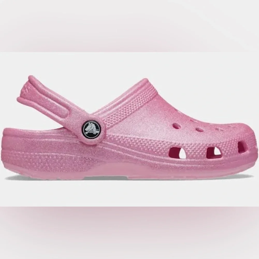 Crocs Toddler Classic Glitter Clogs NWT Size 6 - Picture 3 of 3